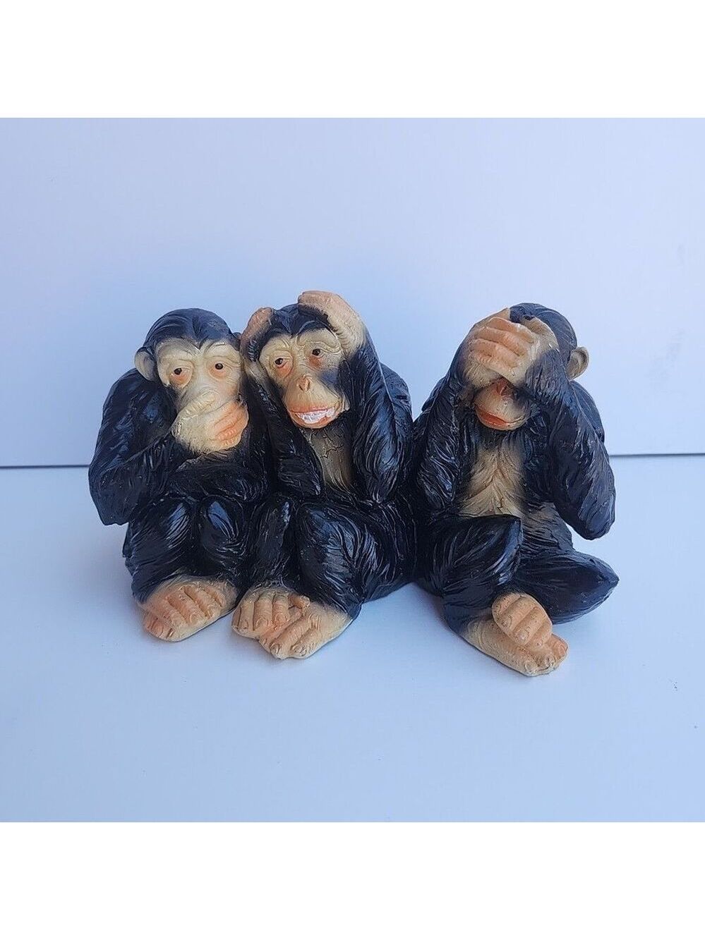 Vintage‎ Resin Made  3 Monkeys